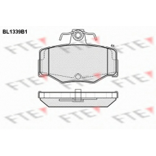 BL1339B1 FTE Комплект тормозных колодок, дисковый тормоз
