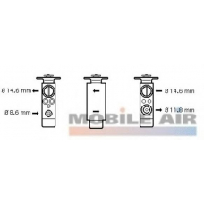 77001046 VAN WEZEL Расширительный клапан, кондиционер