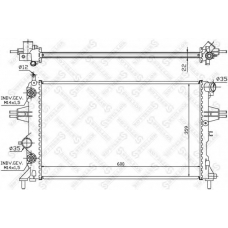 10-25062-SX STELLOX Радиатор, охлаждение двигателя