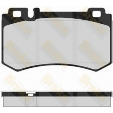 PA1633 BRAKE ENGINEERING Комплект тормозных колодок, дисковый тормоз