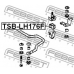TSB-LH176F FEBEST Опора, стабилизатор