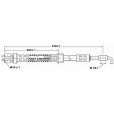 FBH6942 FIRST LINE Тормозной шланг