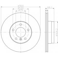 8DD 355 111-281 HELLA PAGID Тормозной диск