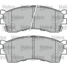 598910 VALEO Комплект тормозных колодок, дисковый тормоз