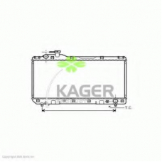 31-1111 KAGER Радиатор, охлаждение двигателя