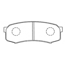 PN-1243 JNBK Колодки тормозные