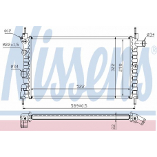 630501 NISSENS Радиатор, охлаждение двигателя