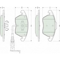 GDB1550 TRW Комплект тормозных колодок, дисковый тормоз