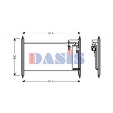 072180N AKS DASIS Конденсатор, кондиционер