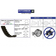 KH 323 HUTCHINSON Комплект ремня грм