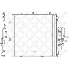 10-45142-SX STELLOX Конденсатор, кондиционер