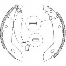 Z4083.00 WOKING Комплект тормозных колодок