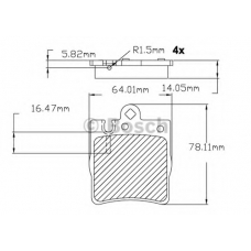 F 03B 150 088 BOSCH Комплект тормозных колодок, дисковый тормоз