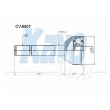 CV-8507 KAVO PARTS Шарнирный комплект, приводной вал