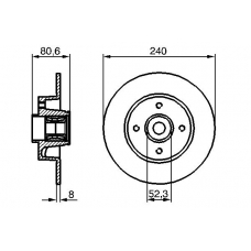 0 986 479 278 BOSCH Тормозной диск