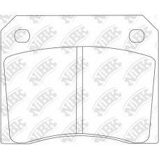 PN0122 NiBK Комплект тормозных колодок, дисковый тормоз