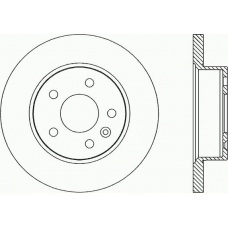 BDA1703.10 OPEN PARTS Тормозной диск