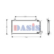 522037N AKS DASIS Конденсатор, кондиционер