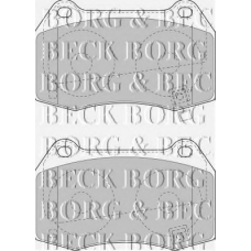 BBP1971 BORG & BECK Комплект тормозных колодок, дисковый тормоз