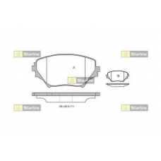 BD S832P STARLINE Комплект тормозных колодок, дисковый тормоз
