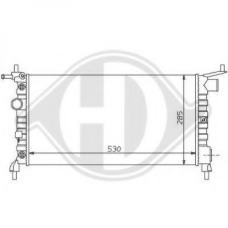 8125185 DIEDERICHS Радиатор, охлаждение двигателя