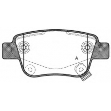 BPA1047.02 OPEN PARTS Комплект тормозных колодок, дисковый тормоз