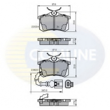 CBP2797 COMLINE Комплект тормозных колодок, дисковый тормоз