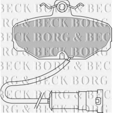 BBP1242 BORG & BECK Комплект тормозных колодок, дисковый тормоз