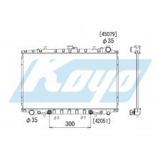 PA020242 KOYO P-tank corrugate-fin ass'y