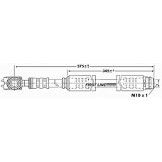 FBH6896 FIRST LINE Тормозной шланг