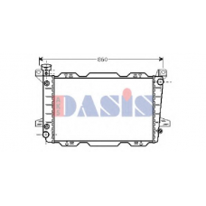 520620N AKS DASIS Радиатор, охлаждение двигателя