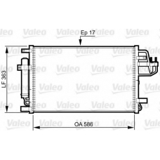 814347 VALEO Конденсатор, кондиционер