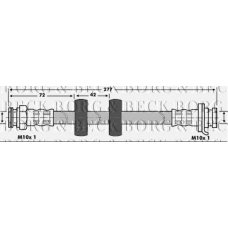 BBH6888 BORG & BECK Тормозной шланг