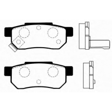 J PP-404AF JAPANPARTS Комплект тормозных колодок, дисковый тормоз