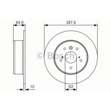 0 986 479 T69 BOSCH Тормозной диск