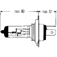 8GJ 002 525-201 HELLA Лампа накаливания, основная фара; лампа накаливани