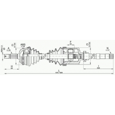 DRS6273.00 OPEN PARTS Приводной вал