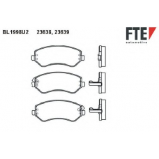 BL1998U2 FTE Комплект тормозных колодок, дисковый тормоз