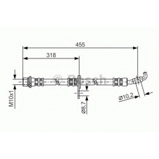 1 987 476 727 BOSCH Тормозной шланг