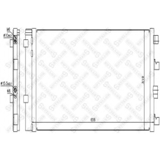 10-45650-SX STELLOX Конденсатор, кондиционер