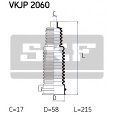 VKJP 2060 SKF Комплект пылника, рулевое управление