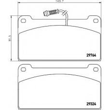 8DB 355 005-441 HELLA Комплект тормозных колодок, дисковый тормоз