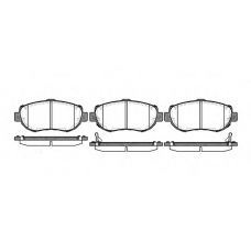 0456.02 REMSA Комплект тормозных колодок, дисковый тормоз