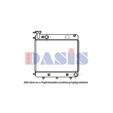130500T AKS DASIS Радиатор, охлаждение двигателя