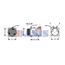 850446N AKS DASIS Компрессор, кондиционер