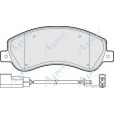 PAD1475 APEC Комплект тормозных колодок, дисковый тормоз