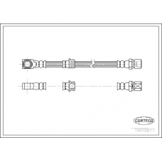 19018877 CORTECO Тормозной шланг