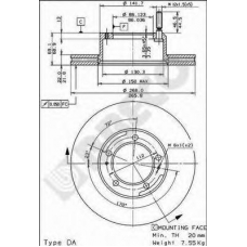 BS 7854 BRECO Тормозной диск