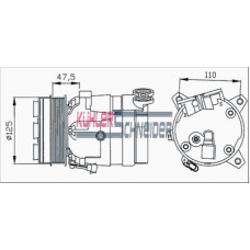 8409502 KUHLER SCHNEIDER Компрессор, кондиционер