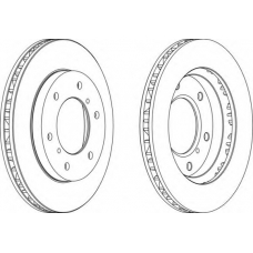 DDF1384-1 FERODO Тормозной диск